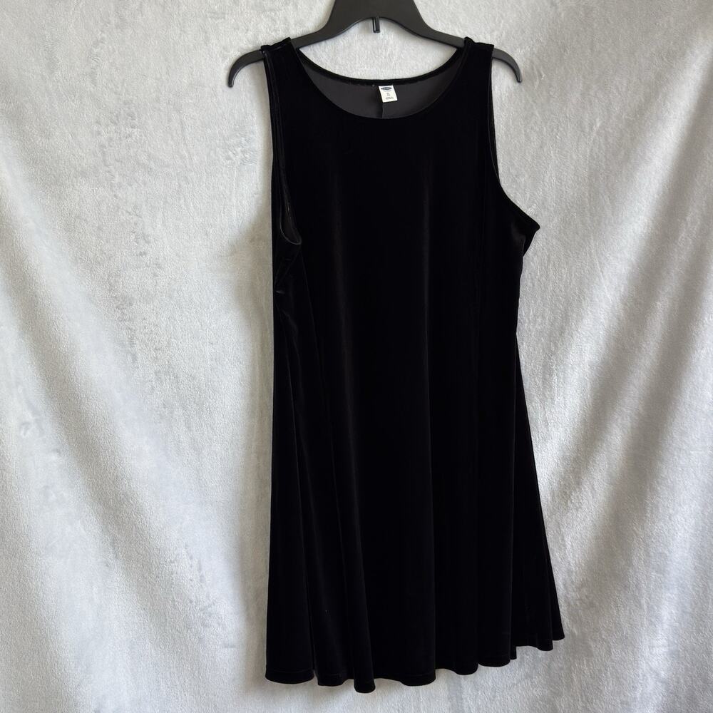Old Navy Velvet Sleeveless Swing Dress XL A-Line Tank Dress Minimalist Classic